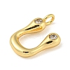 Rack Plating Brass Micro Pave Cubic Zirconia Pendants KK-A200-24G-U-2