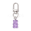 Bear Resin Pendant Decoration HJEW-JM02599-4