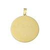 304 Stainless Steel Pendants STAS-C063-06G-03-2