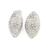 Non-Tarnish Horse Eye 304 Stainless Steel Ear Studs EJEW-L290-009P-1