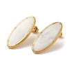 Ion Plating(IP) 304 Stainless Steel Oval Stud Earrings EJEW-C114-13A-G-2