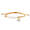 304 Stainless Steel Cross Charm Bracelets NZ8647-5-1