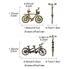 8Pcs 4 Styles Tibetan Style Alloy Pendants FIND-FS0002-59-4