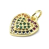 Brass Micro Pave Colorful Cubic Zirconia Pendants KK-H475-14G-02-2