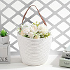 Woven Cotton Storage Baskets AJEW-WH20054-010D-4