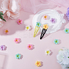 70Pcs 7 Colors Opaque Resin Cabochons RESI-SC0002-77-4