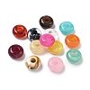 Tow Tone Acrylic European Beads OACR-C040-07-1