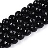 Opaque Solid Color Glass Bead Strands GLAA-R095-P12mm-02-1