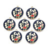Alloy Enamel Pendants ENAM-N055-113B-1