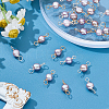 24Pcs 2 Colors Natural Cultured Freshwater Pearl Two Sides Polished Charms PALLOY-ME00012-5