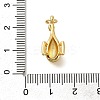 Rack Plating Brass with Cubic Zirconia Pendants KK-Z086-29G-01-3