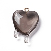 Transparent Resin Pendants LS-RESI-F028-01B-2