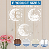 1 Set PET Hollow Out Drawing Painting Stencils DIY-MA0004-98-4