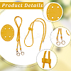 Handmade PU Leather Shoulder Strap Bottom Accessories Kits AJEW-CL0001-73A-6
