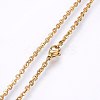 304 Stainless Steel Cable Chains Necklaces NJEW-F226-04G-09-2