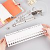 Carbon Steel 6 Ring & 4 Ring Loose Leaf Book Binder Hinged Clamp FIND-NB0002-38-3