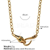 304 Stainless Steel Pave Green Cubic Zirconia Snake Pendant Necklaces for Women WGE46FD-01-6