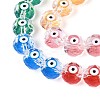 Transparent Glass Enamel Beads Strands GLAA-N061-01-4