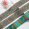 Ethnic Embroidery Polyester Flat Ribbons OCOR-WH0060-39B-4