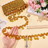 Polyester Metallic Thread Lace Tassel Ribbons OCOR-WH0108-42B-3