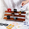 3-Tier Wood Acrylic Organizer Display Riser Rack ODIS-WH0070-13C-3