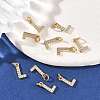 SHEGRACE Brass Micro Pave Clear Cubic Zirconia Pendants XGRQ29051-394G-L-4