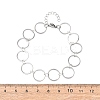 304 Stainless Steel Ring Link Chain Bracelets BJEW-P373-02D-P-5