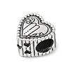 925 Sterling Silver European Beads STER-R005-02AS-06-2