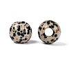 Natural Dalmatian Jasper European Beads G-Q602-09B-08-2
