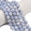 Natural Blue Lace Agate Beads Strands G-C280-B07-10mm-1
