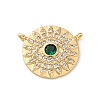 Brass Micro Pave Cubic Zirconia Pendants KK-S510-39G-02-1