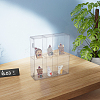 6 Grids Transparent Acrylic Minifigures Display Case with Cover DIY-WH0430-530A-6