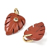 Natural Red Jasper Pendants GG-CBA105B-01G-G-2