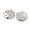 Non-Tarnish 304 Stainless Steel Pendant Rhinestone Settings STAS-P356-12P-2
