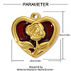 304 Stainless Steel Enamel Pendants STAS-OY005-28G-2