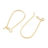 SHEGRACE Brass Kidney Ear Wire XGR0004G-43G-2