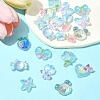 20Pcs 10 Styles Flower Transparent Epoxy Resin Decoden Cabochons RESI-FS0001-94-8