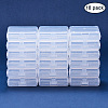 Transparent Plastic Bead Containers CON-BC0004-61-3