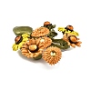 Sunflower Alloy Acrylic Brooches for Backpack Clothes JEWB-M069-03-3