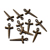 Tibetan Style Alloy Sword Pendants X-TIBEP-929-AB-FF-3
