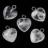 Natural Quartz Crystal Pendants G-E603-01P-10-2