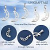 8Pcs 304 Stainless Steel Pendants STAS-UN0030-75-4