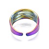 304 Stainless Steel Chunky Wide Cuff Ring RJEW-N038-102-3