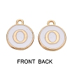 Golden Plated Enamel Alloy Charms ENAM-SZ0001-26A-O-2