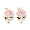 Alloy Rhinestone & Enamel Pendants ENAM-T024-63B-G-1