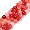 Dyed Natural White Jade Beads Strands G-T140-4mm-A12-1