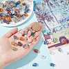 140Pcs 14 Style Electroplate Glass Beads EGLA-AR0001-14-3
