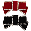 4Pcs 2 Colors Bowknot Velvet Shoe Decorations DIY-WR0004-09-1