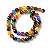 Natural Agate Beads Strands X-G-F417-05-8mm-6