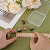 3Pcs 3 Colors Skull Brass Beads KK-FG0001-22-3